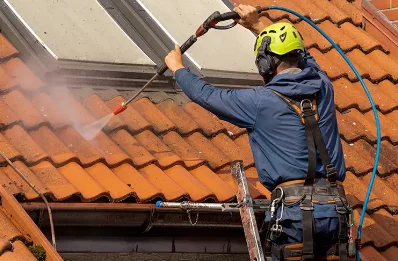 Démoussage et hydrofuge de toiture à Domaize